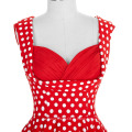 Грейс Карин дамы новый дизайн рукавов горошек Цветочный узор Ретро Винтаж 1950-х платье CL008901-13